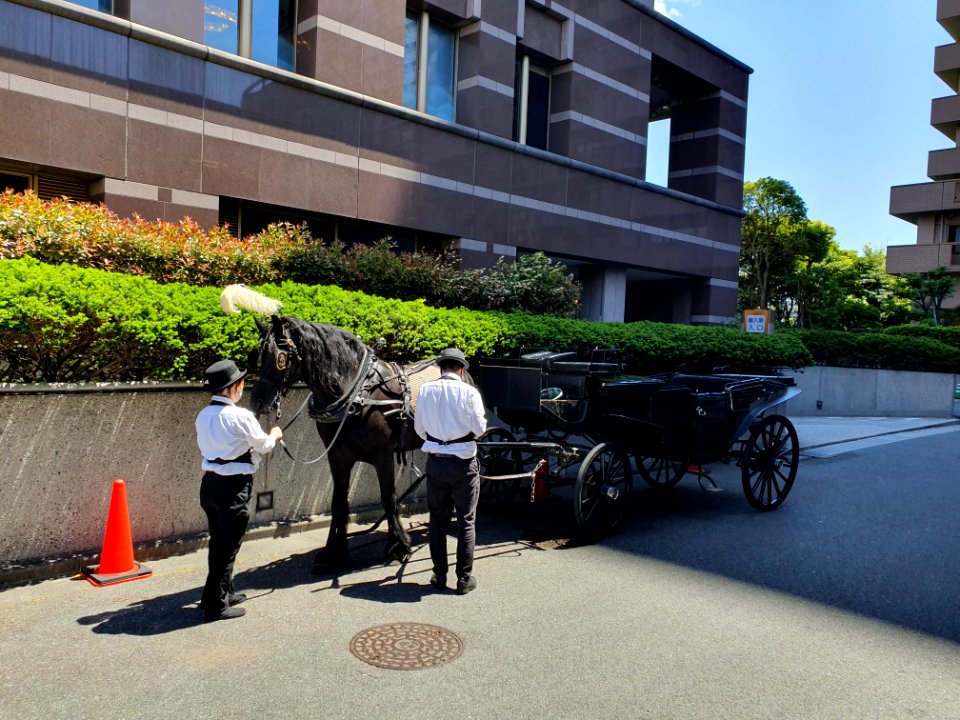 Horse carriage at Yebisu Garden Place