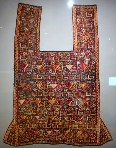 Horse cover, Shahsevan people, northwestern Iran or Caucasus, 1850-1900 AD, silk, metal-wrapped silk, view 1 - Textile Museum, George Washington University - DSC09941