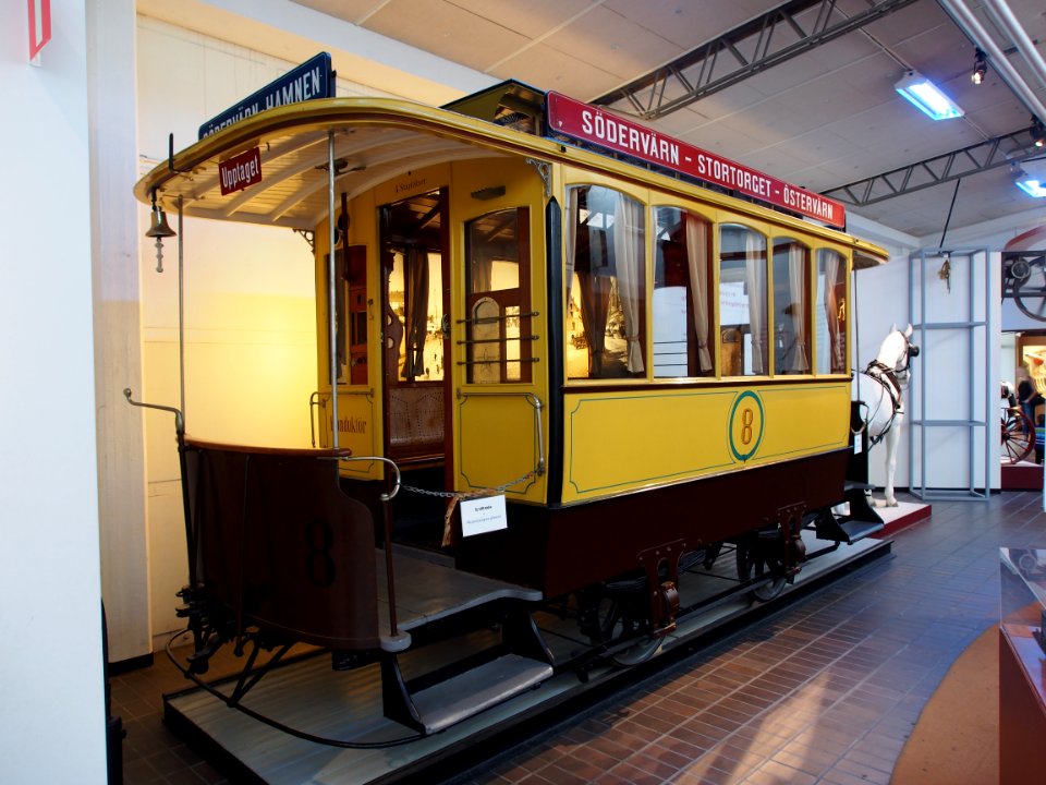 Horsecar or horse-drawn tram line 8 Södervärn-Östervärn, pic2