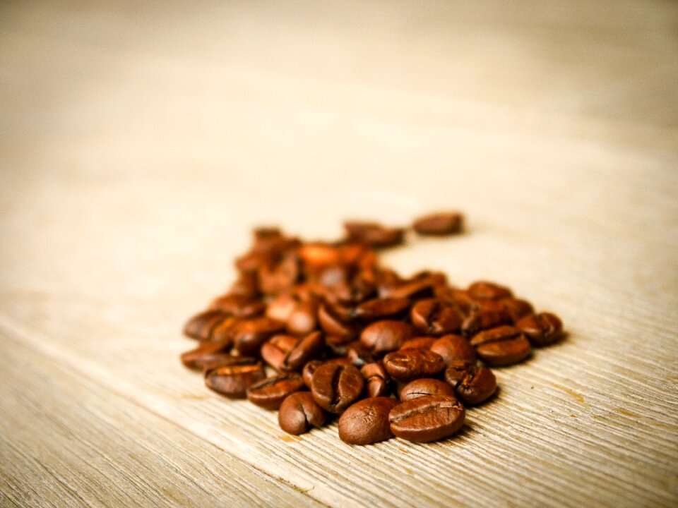 Coffee beans benefit from hot