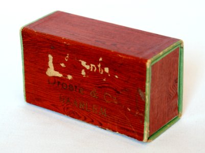 Houtpatroon geschilderd Droste doosje, foto 2