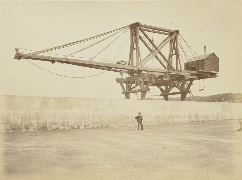 Houten takelinstallatie (Titan) op het Noorderhoofd, Bestanddeelnr 562 (crop)