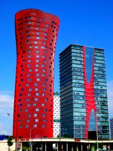 Hospitalet de Llobregat - Plaza de Europa, Torres de Toyo Ito (Torres Porta Fira), Hotel Porta Fira y Torre Realia BCN 10