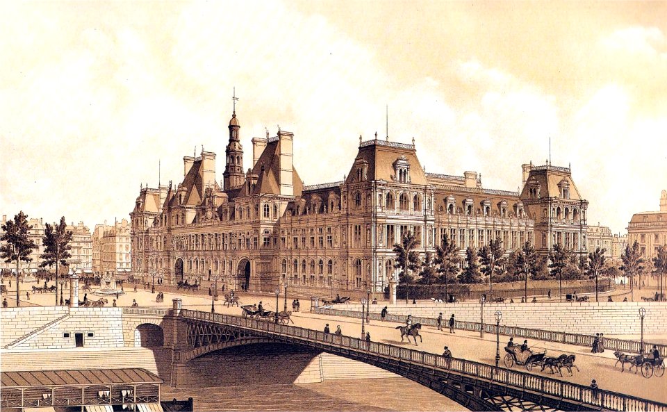 Hotel de Ville Paris Hoffbauer 1883
