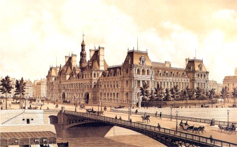 Hotel de Ville Paris Hoffbauer 1883