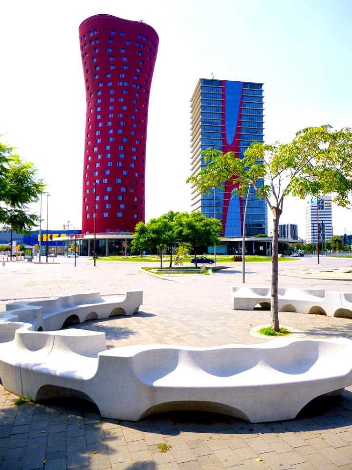 Hospitalet de Llobregat - Plaza de Europa, Torres de Toyo Ito (Torres Porta Fira), Hotel Porta Fira y Torre Realia BCN 12