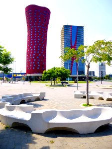 Hospitalet de Llobregat - Plaza de Europa, Torres de Toyo Ito (Torres Porta Fira), Hotel Porta Fira y Torre Realia BCN 12