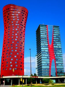 Hospitalet de Llobregat - Plaza de Europa, Torres de Toyo Ito (Torres Porta Fira), Hotel Porta Fira y Torre Realia BCN 09
