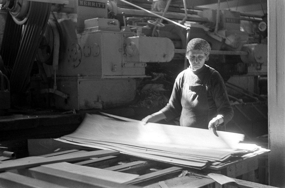 Houtfabriek, triplexfabricage in Kuopio, Bestanddeelnr 920-4721
