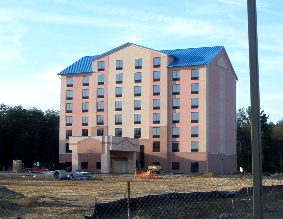 Hotel construction at I-95 exit town