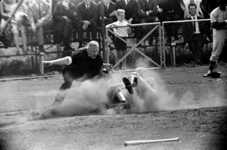 Honkbal Sparta tegen Haarlem Nicols, rechts Theo Witstok, Bestanddeelnr 917-8041