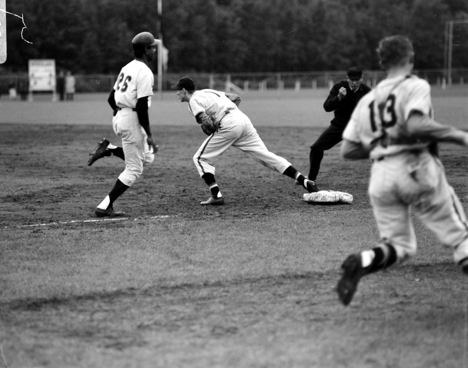 Honkbal Nederland tegen Belgie te Eindhoven, spelmoment, Bestanddeelnr 919-3663