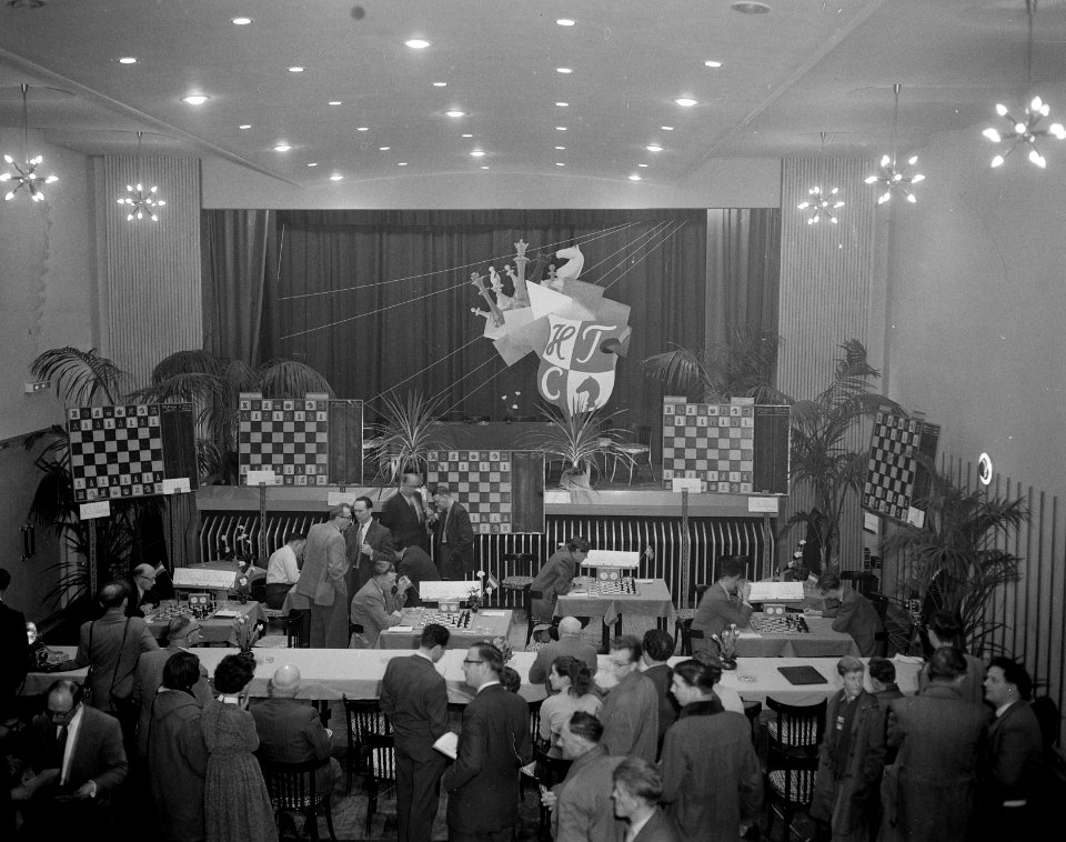 Hoogovenschaaktoernooi. Overzicht zaal, Bestanddeelnr 908-2320