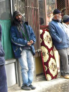 Homlesss men in Nishapur 1