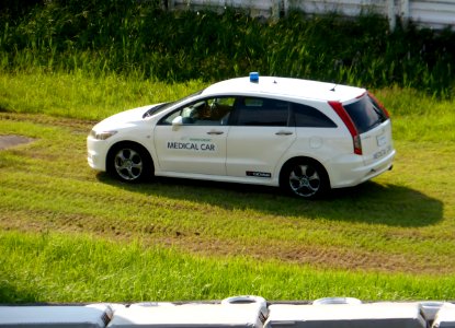 Honda STREAM RSZ (RN6) as the medical car of SUZUKA CIRCUIT