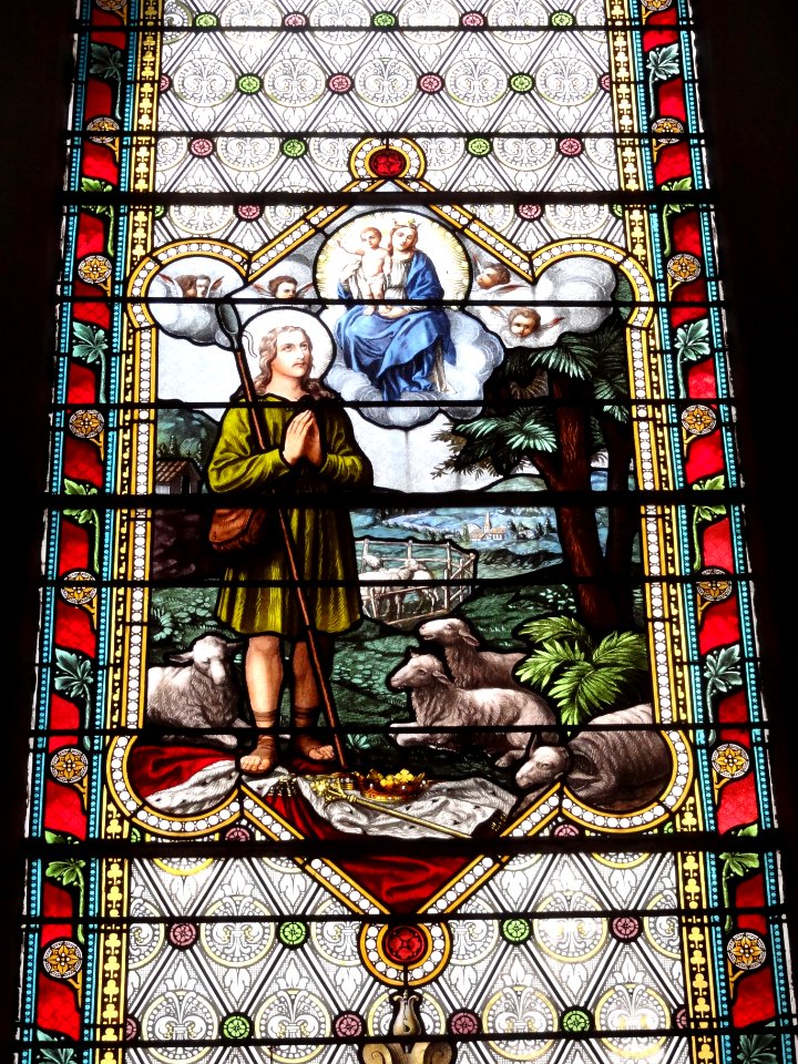 Hommert (Moselle) église, vitrail (02)