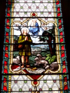 Hommert (Moselle) église, vitrail (02)