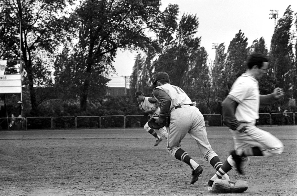 Honkbal Ajax tegen Haarlem Nicols 0-10, Bestanddeelnr 917-8253