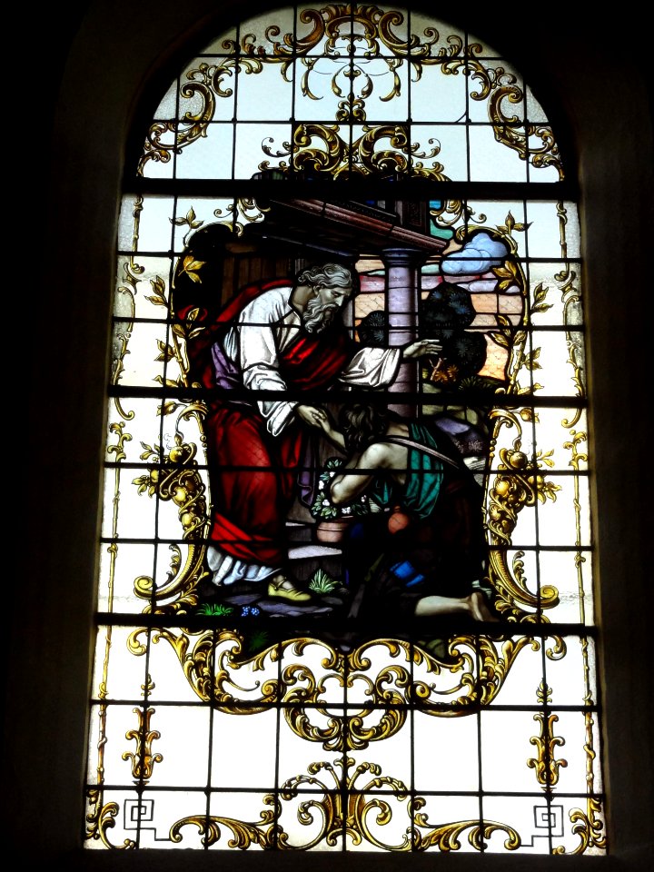 Hommarting (Moselle) Église Saint-Martin, vitrail 01