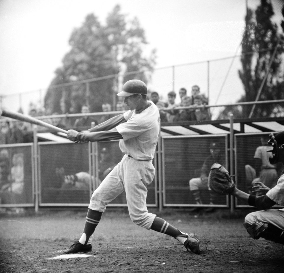 Honkbal VVGA tegen Haarlem Nicols 0-5, Boudewijn Maat slaat homerun, Bestanddeelnr 917-9534