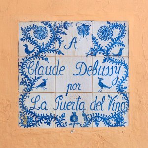 Hommage Claude Debussy Puerta del Vino Alhambra Grenade Espagne