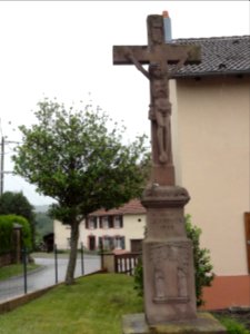 Hommert (Moselle) croix de chemin A