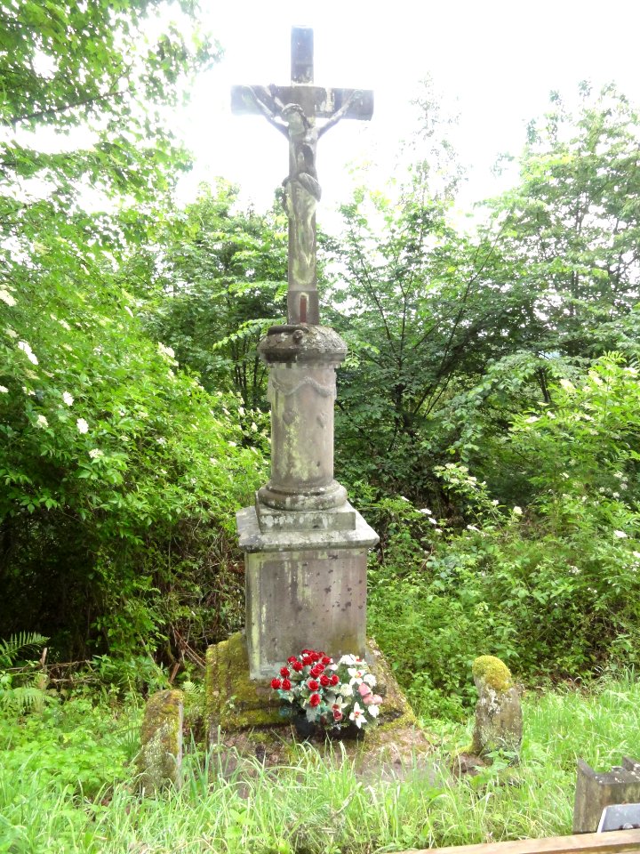 Hommert (Moselle) croix de chemin G