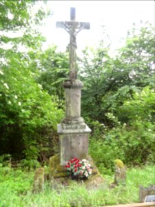 Hommert (Moselle) croix de chemin G