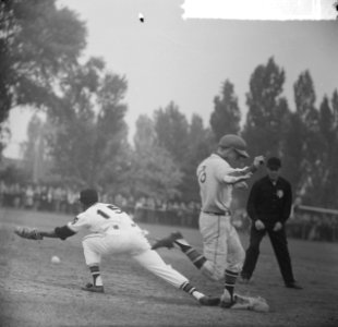 Honkbal OVVO tegen Sparta, spelmoment, Bestanddeelnr 917-8617
