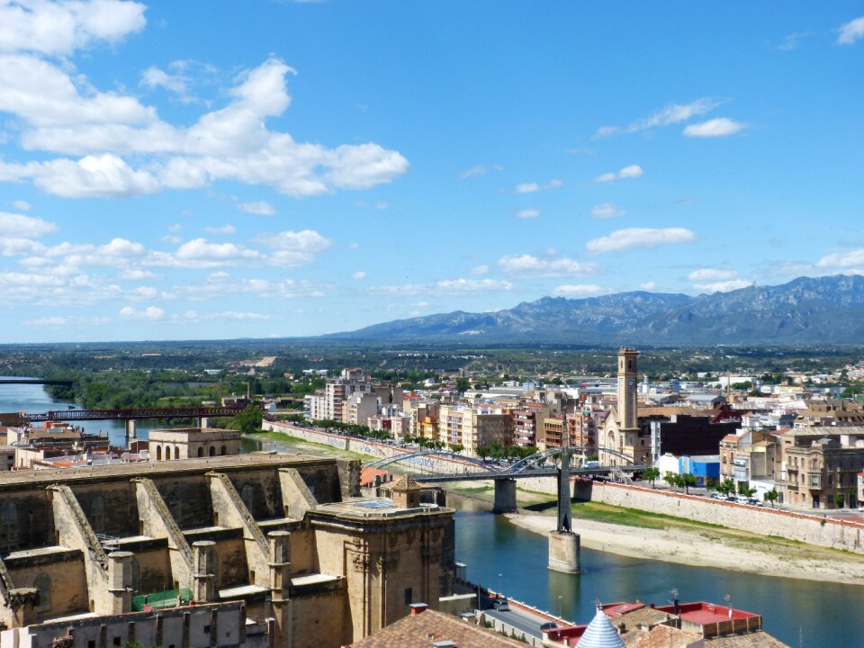 Ebro river view panorama