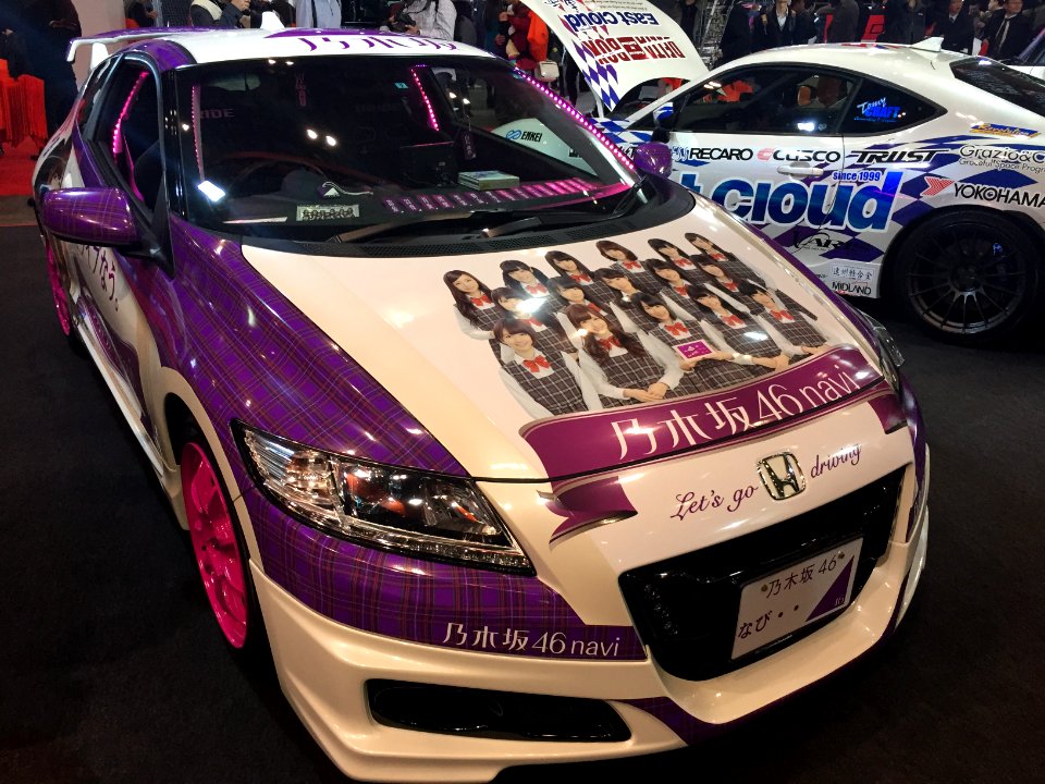 Honda CR-Z wrap for Nogizaka46 navi 01 - Tokyo Auto Salon 2015