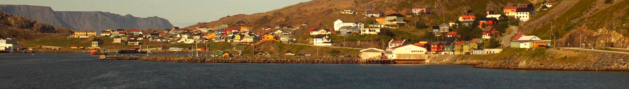 Honningsvag (Nordkapp) banner Coastline panorama