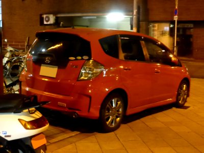 Honda FIT RS (GE8) at night rear