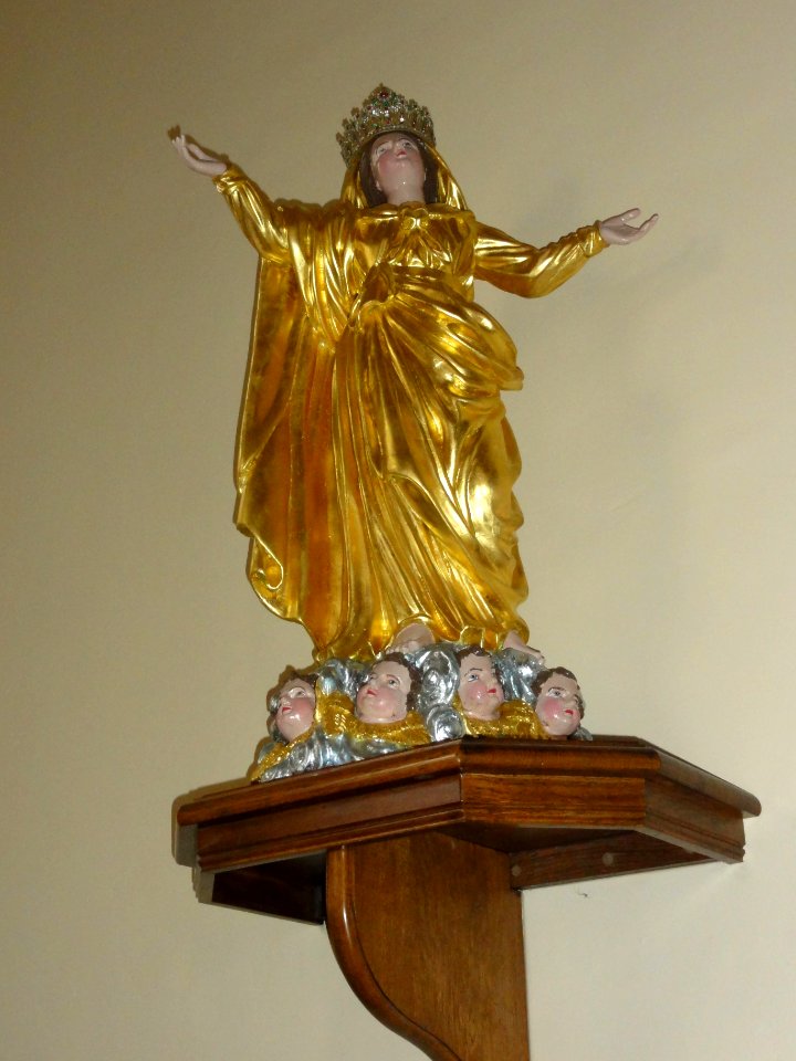 Hommert (Moselle) église, statue (02)