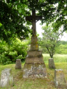 Hommert (Moselle) croix de chemin F