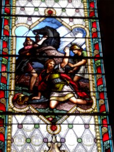 Hommert (Moselle) église, vitrail (01)