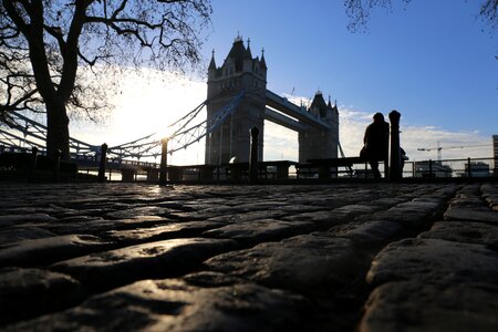 Morning sky bridge photo