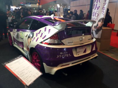 Honda CR-Z wrap for Nogizaka46 navi 03 - Tokyo Auto Salon 2015