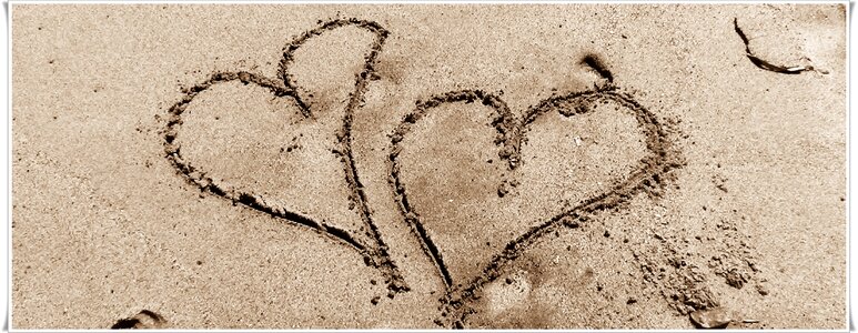 Summer love sand