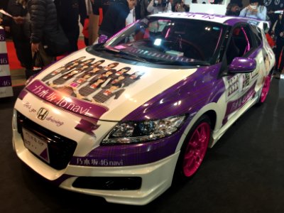 Honda CR-Z wrap for Nogizaka46 navi 02 - Tokyo Auto Salon 2015