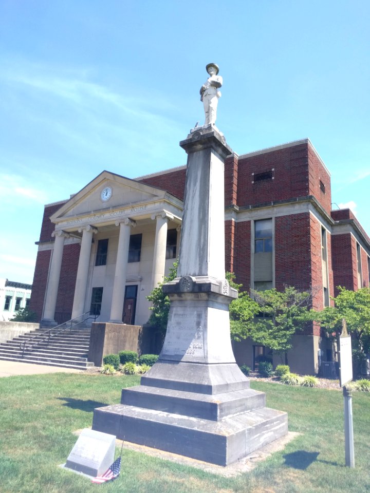 Hopkins County Courthouse statue jeh
