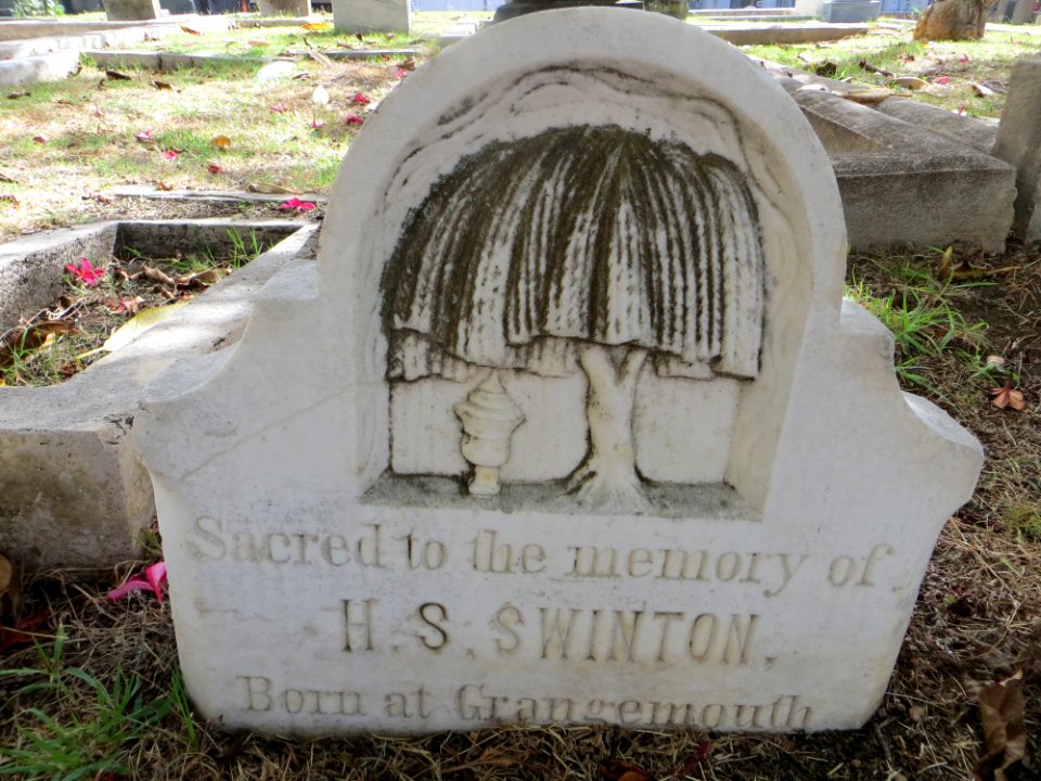 Honolulu-Catholic-cemetery-Swinton-HS-gravemarker