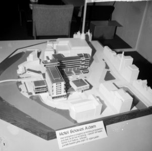 Horecava 1965 in de RAI, maquette Hotel Bouwes dat aan kleine Gartmanplantsoen z, Bestanddeelnr 917-3276