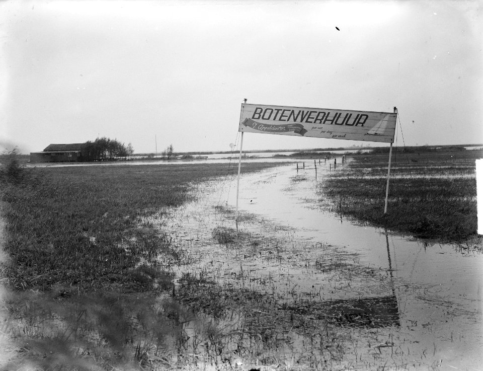 Hoogwater in Friesland bij Tietjerkstradeel, Bestanddeelnr 904-2433