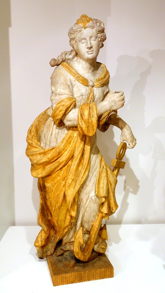 Hope by Anton Detlef Jenner, from the high altar of the Braunschweiger Dom, 1730 AD, wood - Braunschweigisches Landesmuseum - DSC04619