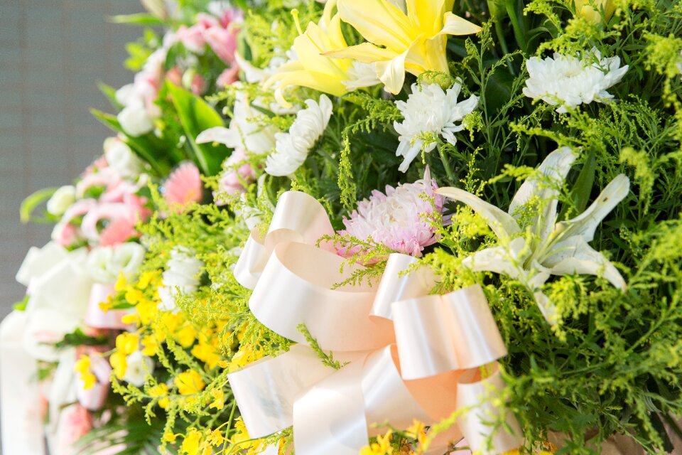 White pink bouquet