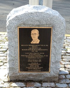 Honorable Frederick Bancroft Willis, Esq., Memorial - Saugus, Massachusetts - DSC04492