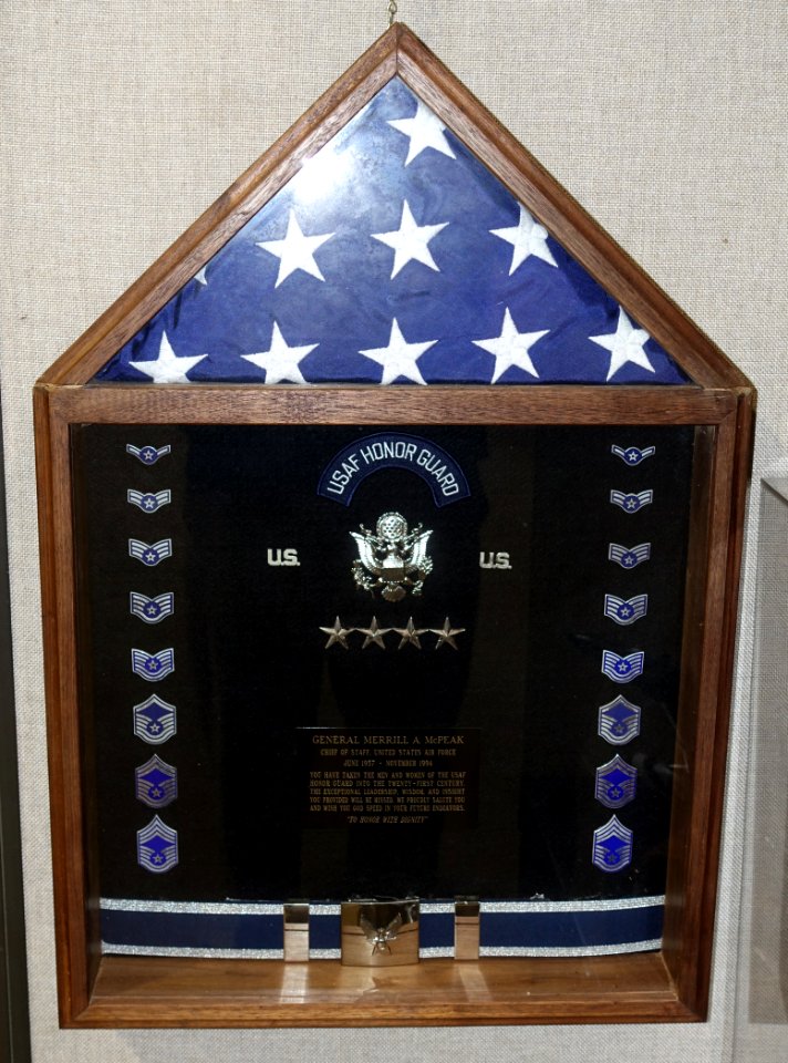 Honor Guard display, Merrill McPeak exhibit - Oregon Air and Space Museum - Eugene, Oregon - DSC09897