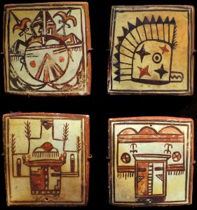 Hopi ceramic tiles, c. 1895, Heard Museum photo