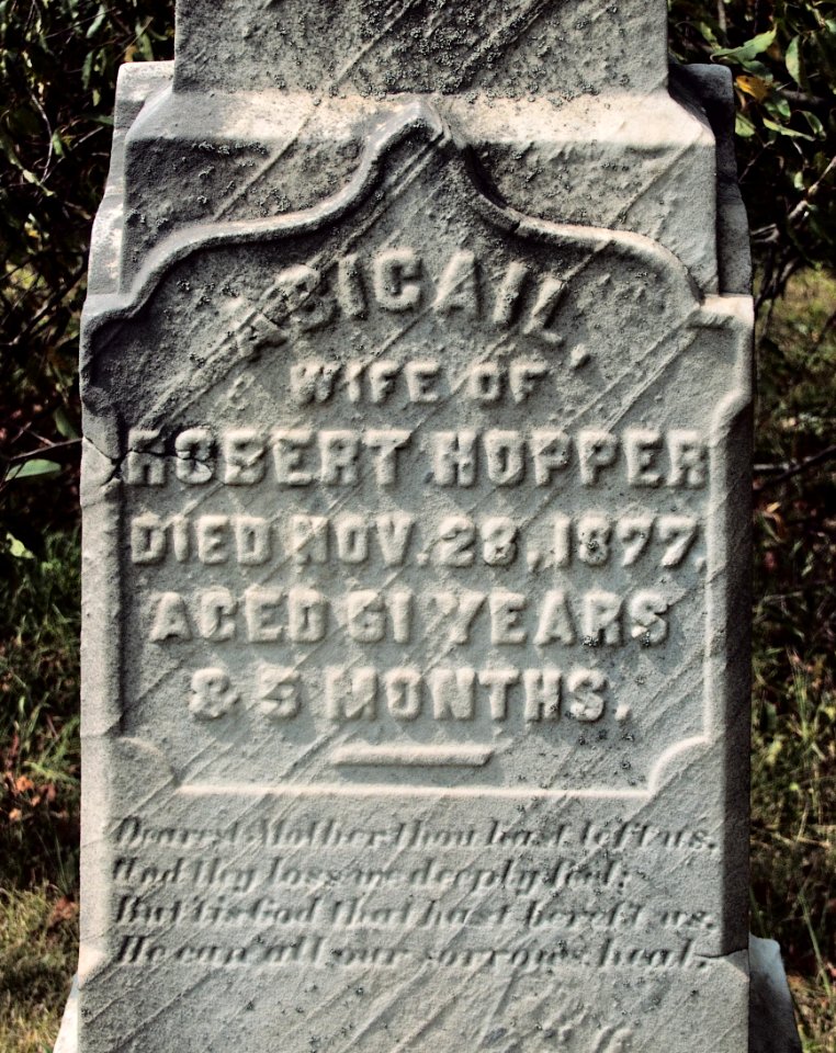 Hopper (Abigail), Bethany Cemetery, 2015-08-30, 01